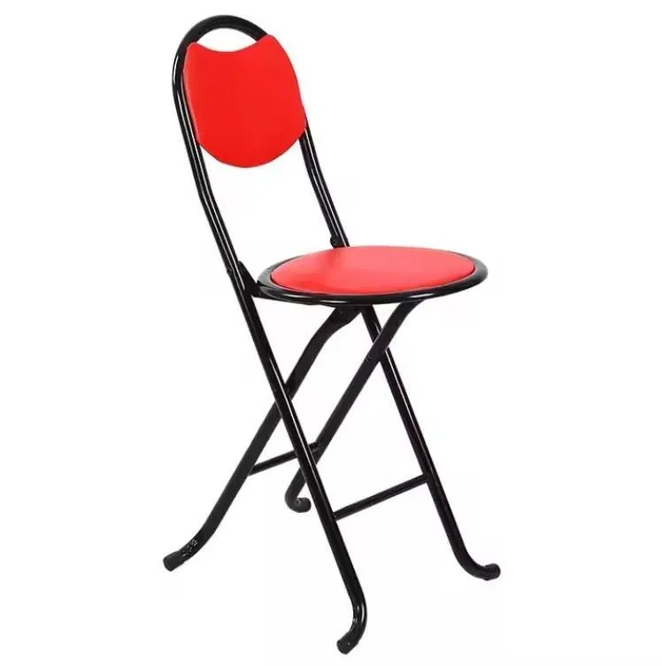 Red Folding Chair Portable Office Prayer Use 120kg