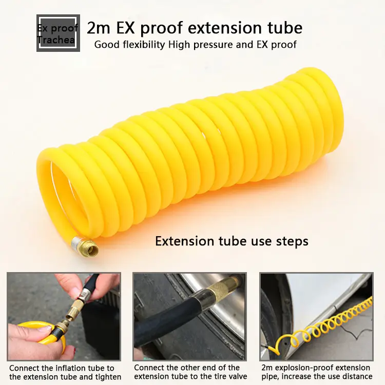 Imported 12V Car Tyre Inflator High Pressure Double Cylinder Pump Metal Tire Inflator Pressure Air Pump and Repair Kit