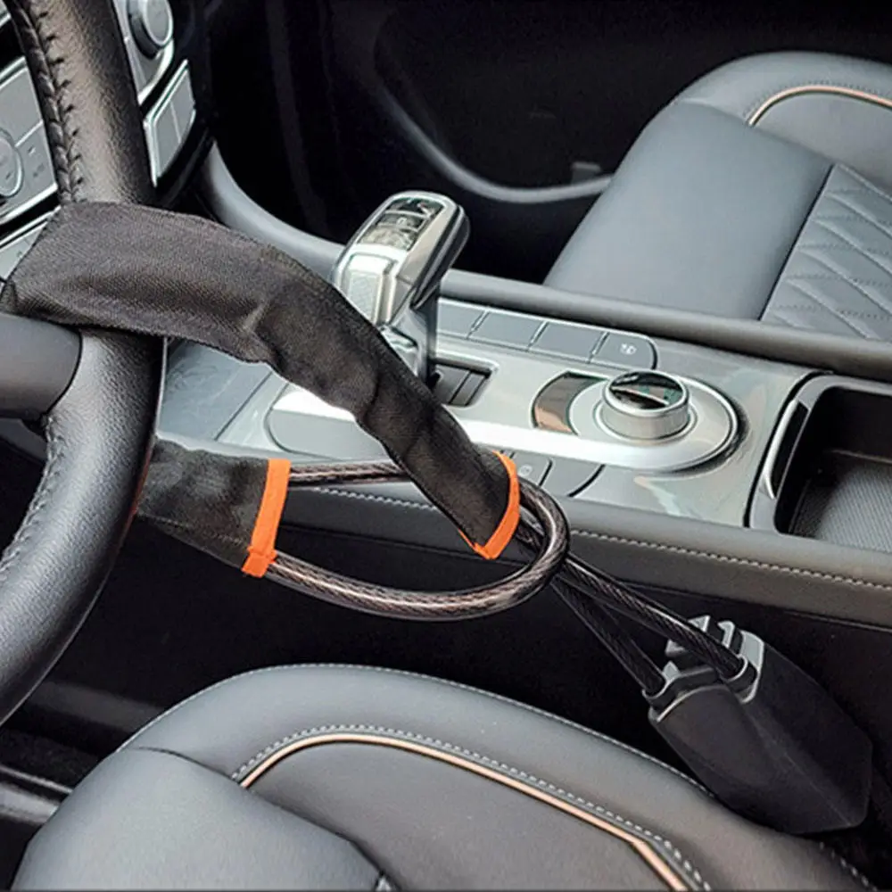 Car Security Lock With 2 Keys Anti-Theft Tool
