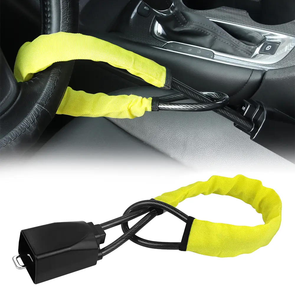 Car Security Lock With 2 Keys Anti-Theft Tool