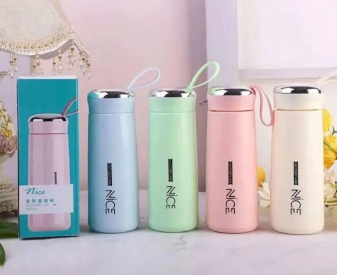 Perfect For Gym - 1 Pc Multicolor Stainless Steel Water Bottle