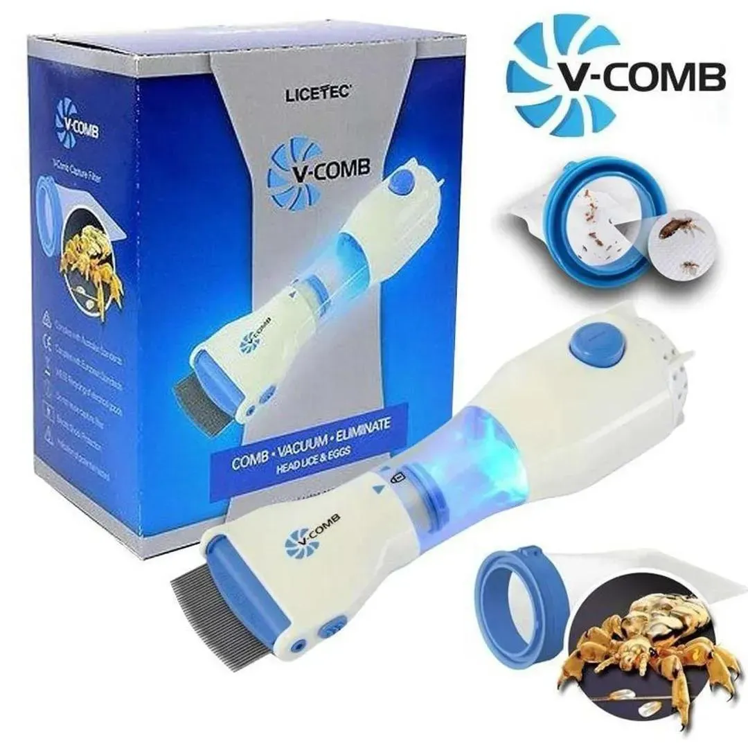 Anti-Lice Electric Comb with Vacuum & Filter
