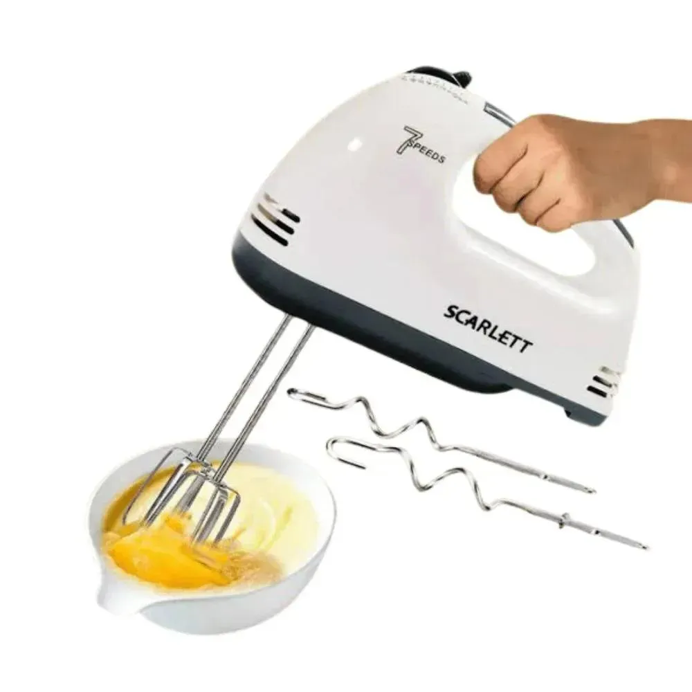 Easy Grip Stainless Steel Egg Beater - 1 Pc for Effortless Mixing