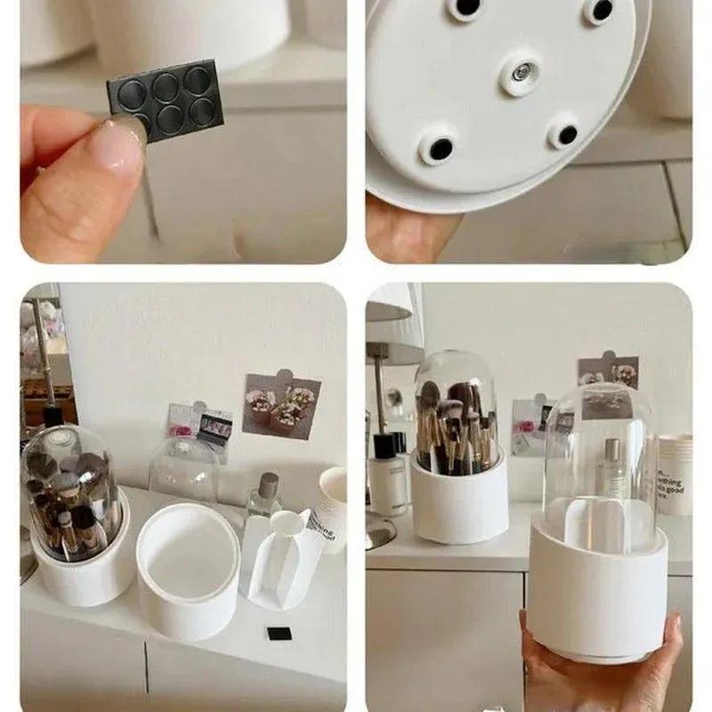 White Plastic Jewelry Stand for Necklaces Earrings Bangles
