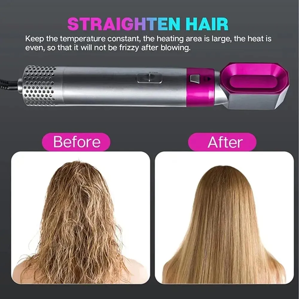 5in 1 Hair Straightener pink