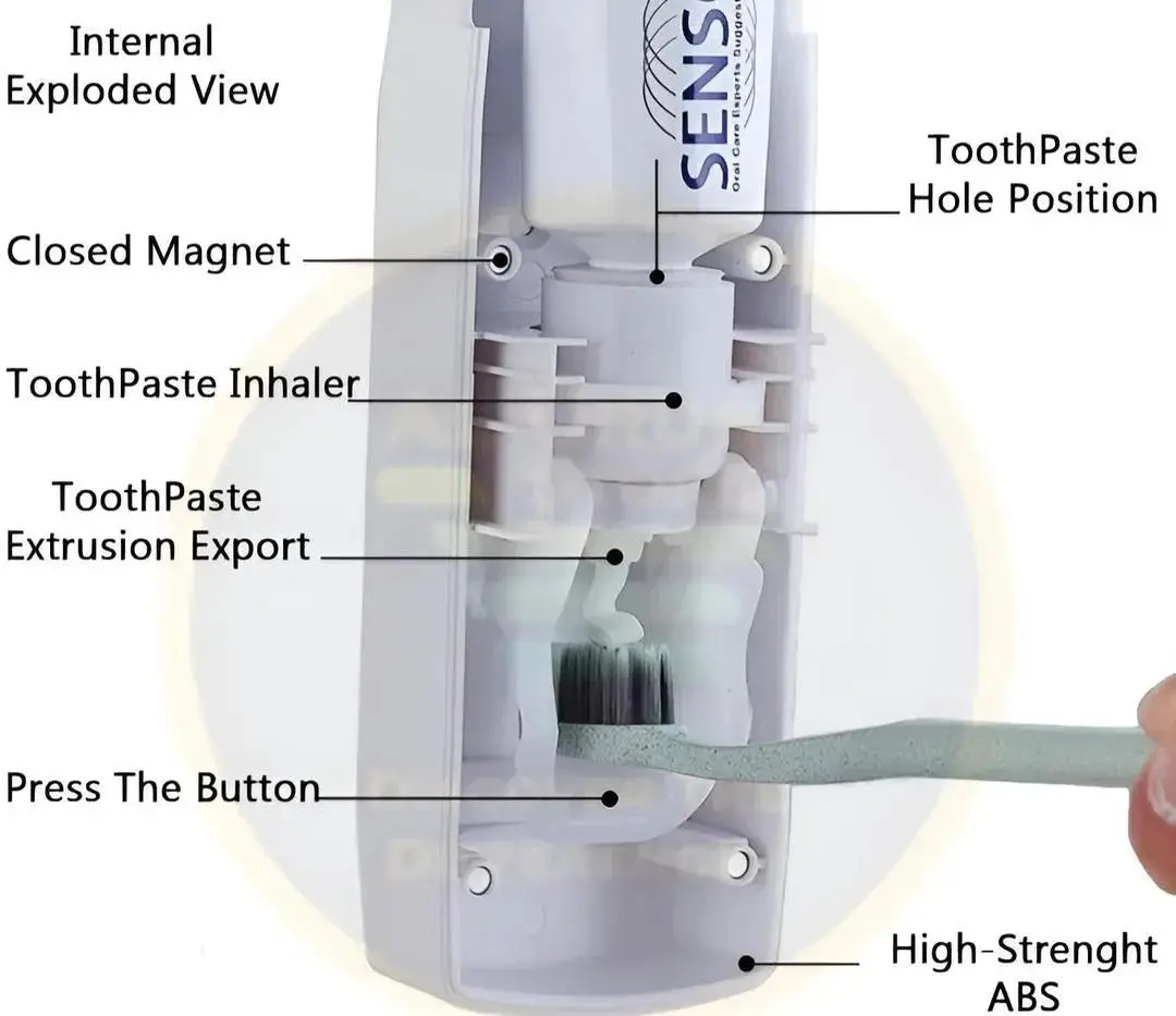 Bathroom Organization Toothpaste Dispenser