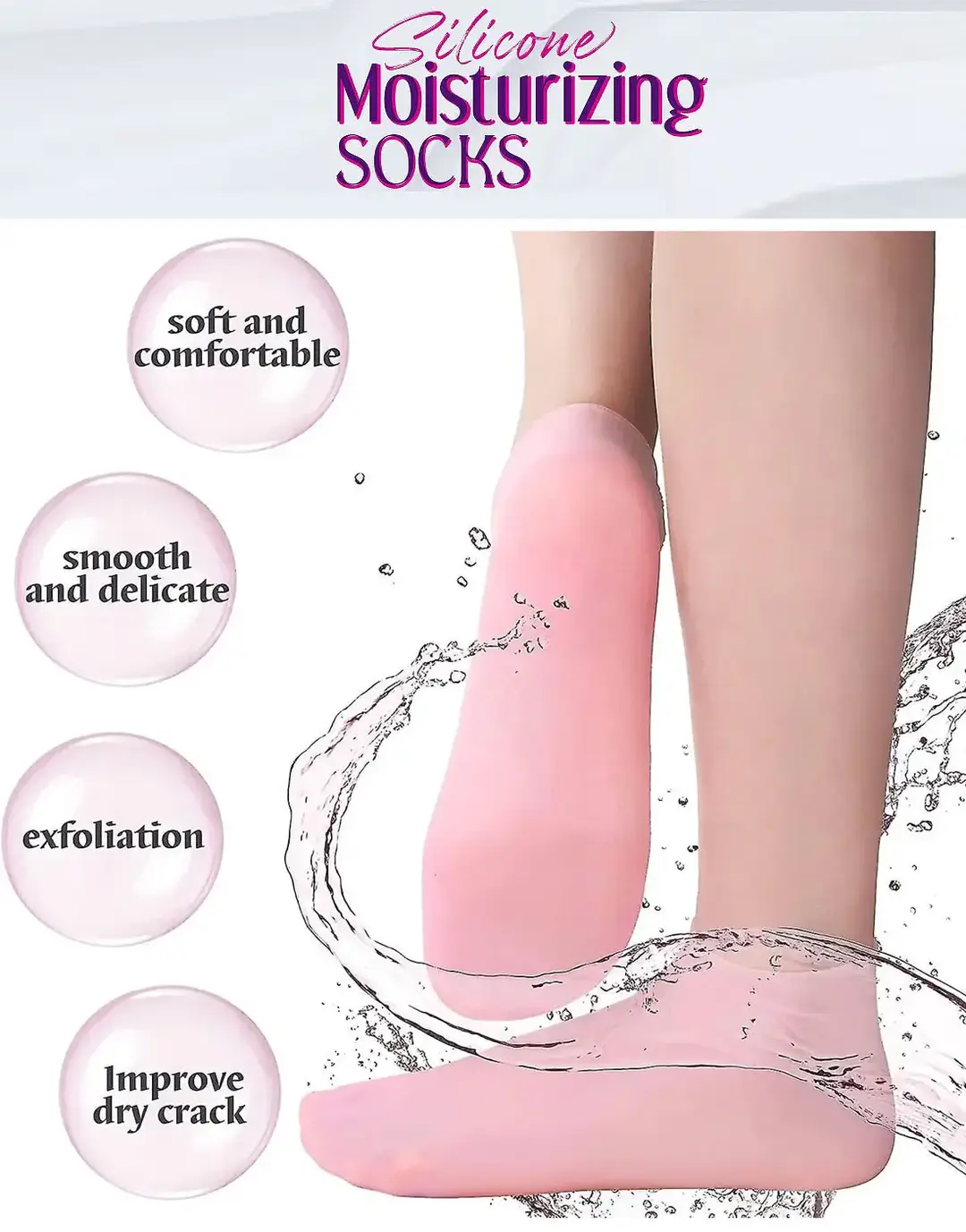 Silicone Heels Socks 2