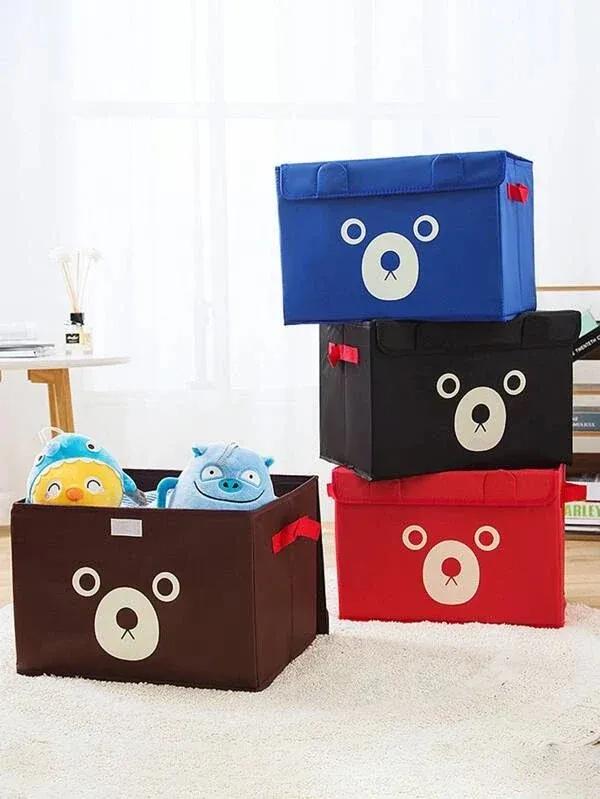 Cute Bear Face Storage Bags for Home Organization
