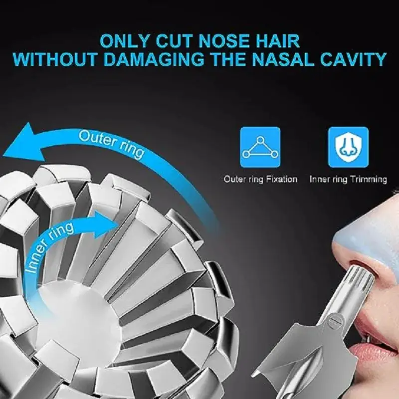 Stainless Steel Manual Nose Trimmer