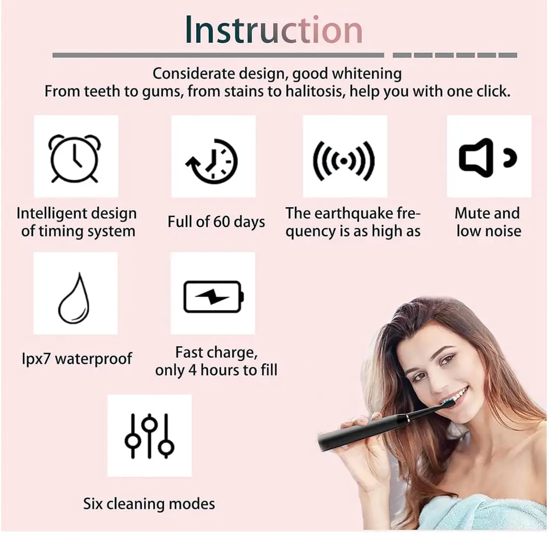Electric Toothbrush for Kids & Adults