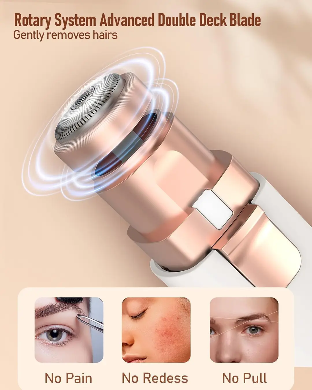 2 in 1 Rechargeable Facial Hair Remover