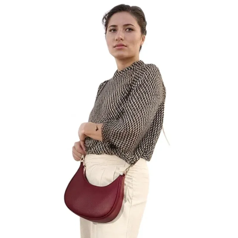 Women's PU Leather Plain Shoulder Bag