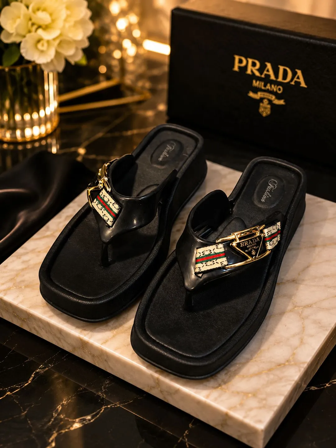 Women's Cork Formal Slippers