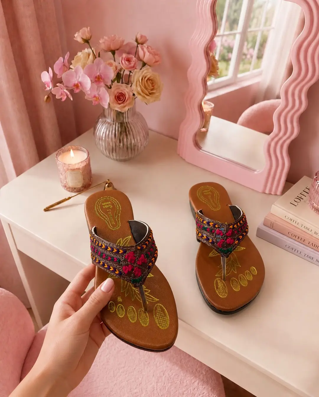 Women's Cork Formal Kolhapuri Chappal