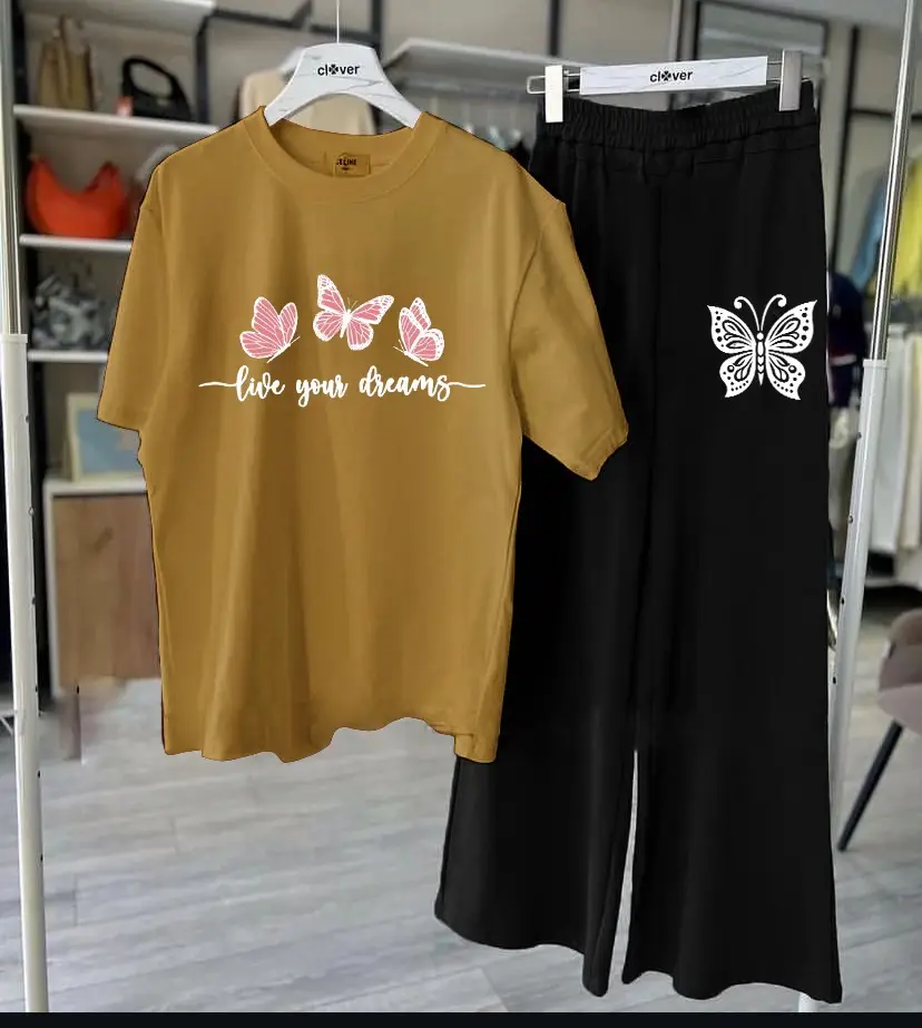 2 Pcs Women's Stitched Jersey Printed Night Suit