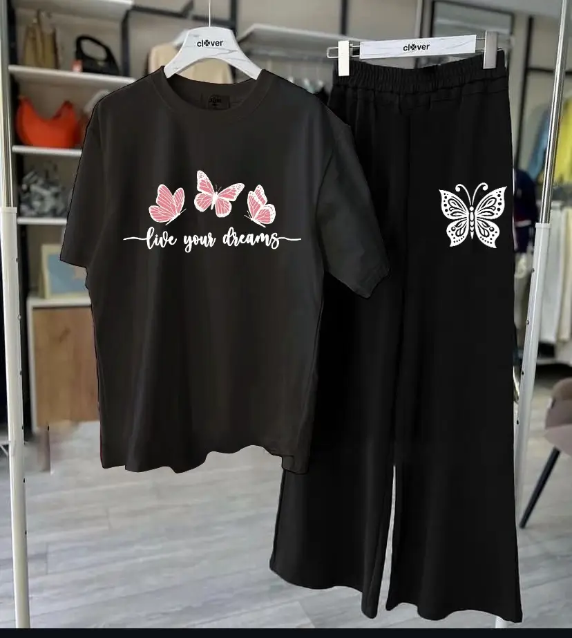 2 Pcs Women's Stitched Jersey Printed Night Suit