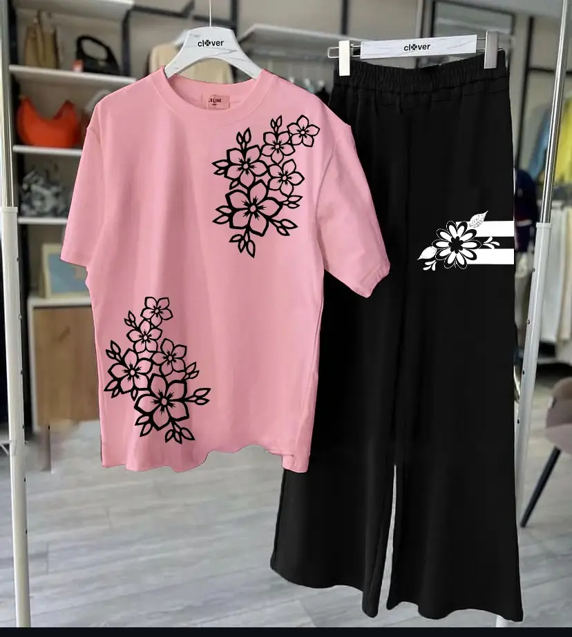 2 Pcs Women's Stitched Cotton Jersey Printed Night Suit