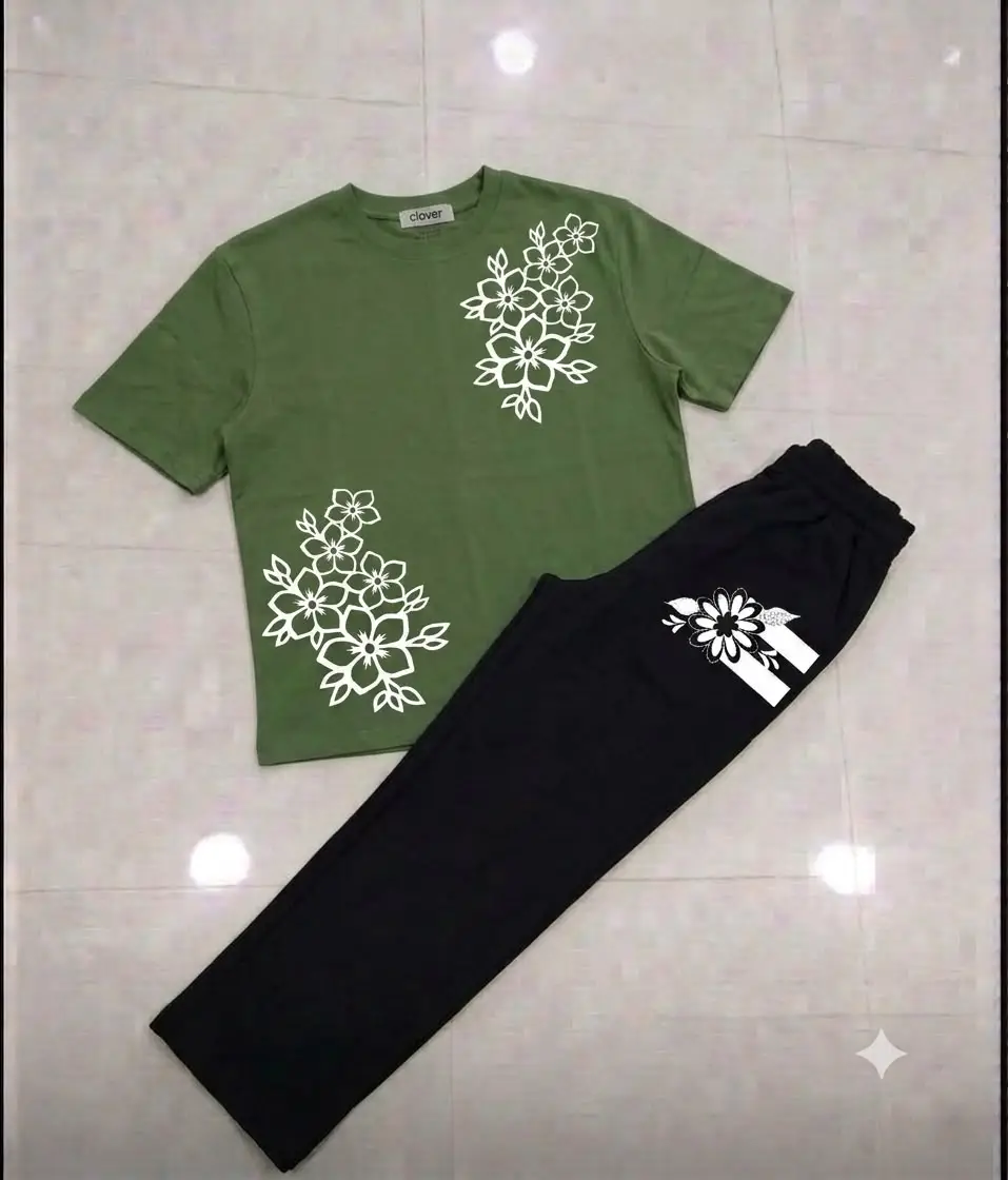 2 Pcs Women's Stitched Cotton Jersey Printed Night Suit