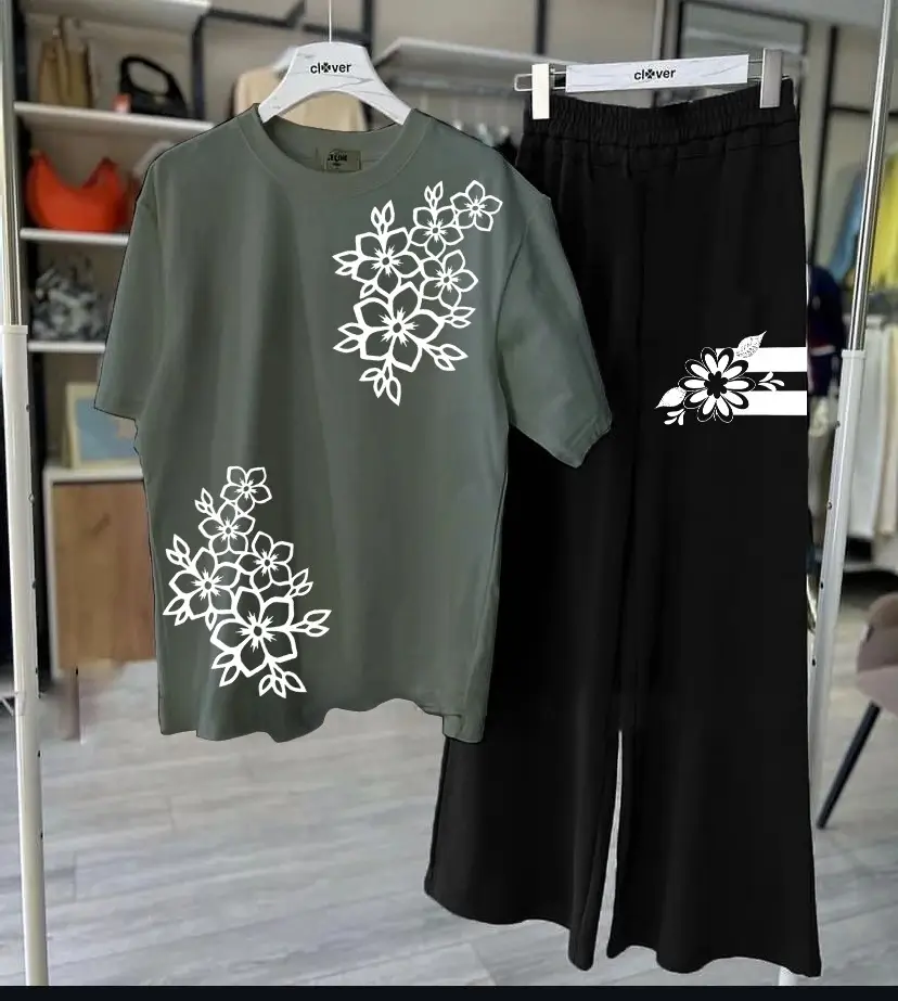 2 Pcs Women's Stitched Cotton Jersey Printed Night Suit