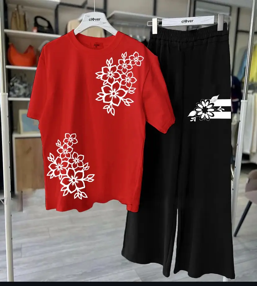 2 Pcs Women's Stitched Cotton Jersey Printed Night Suit