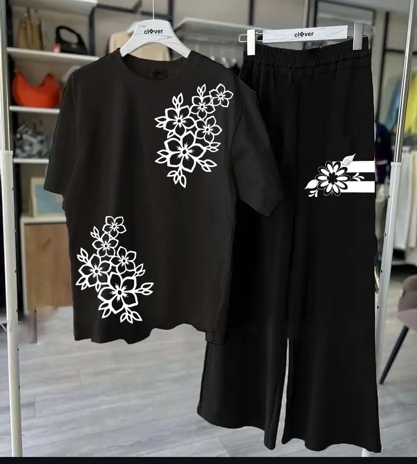 2 Pcs Women's Stitched Cotton Jersey Printed Night Suit