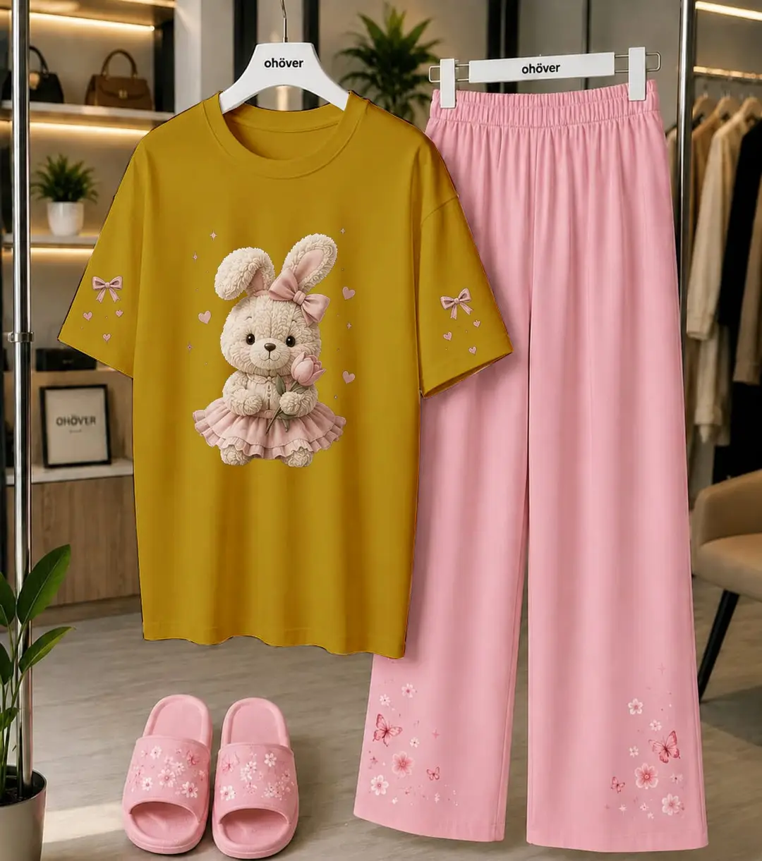 2 Pcs Women's Stitched Cotton Jersey Printed Night Suit