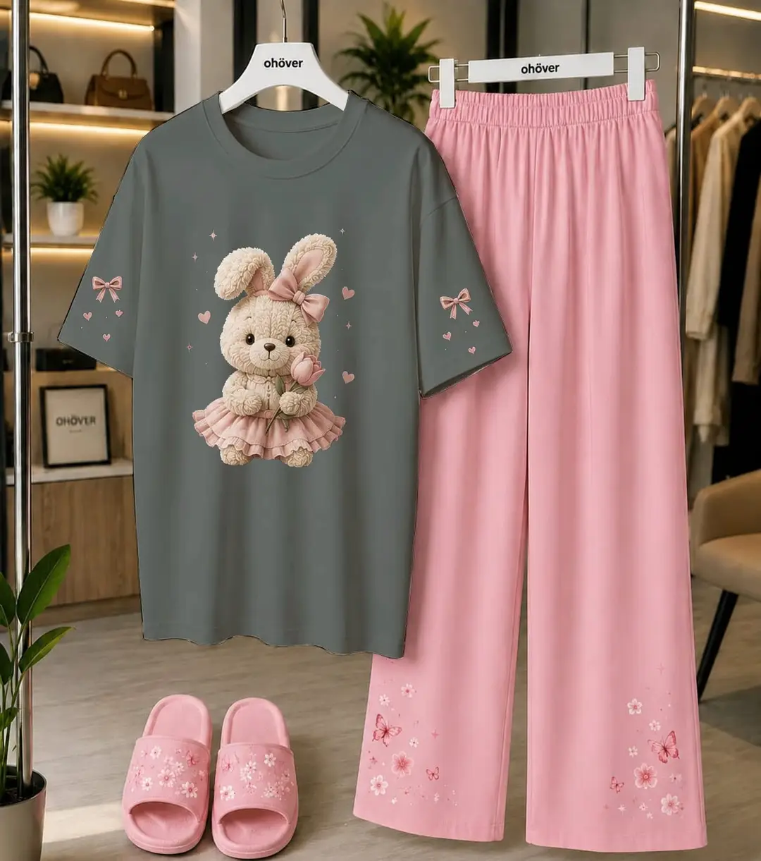 2 Pcs Women's Stitched Cotton Jersey Printed Night Suit