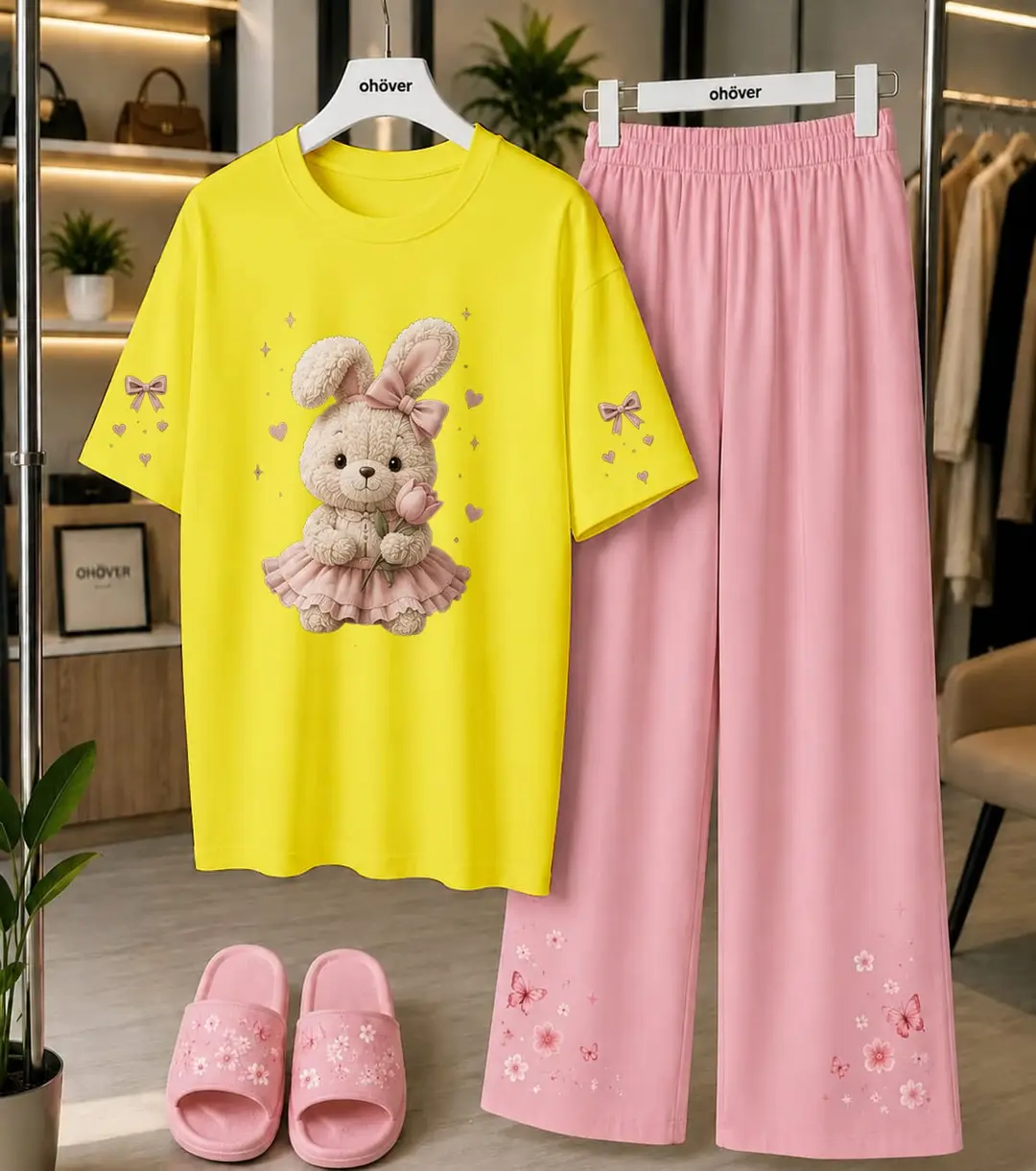 2 Pcs Women's Stitched Cotton Jersey Printed Night Suit