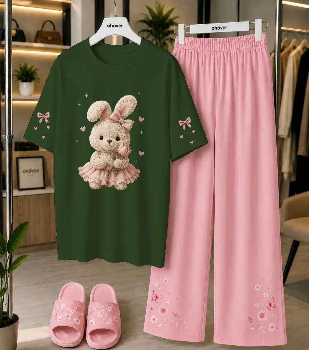 2 Pcs Women's Stitched Cotton Jersey Printed Night Suit