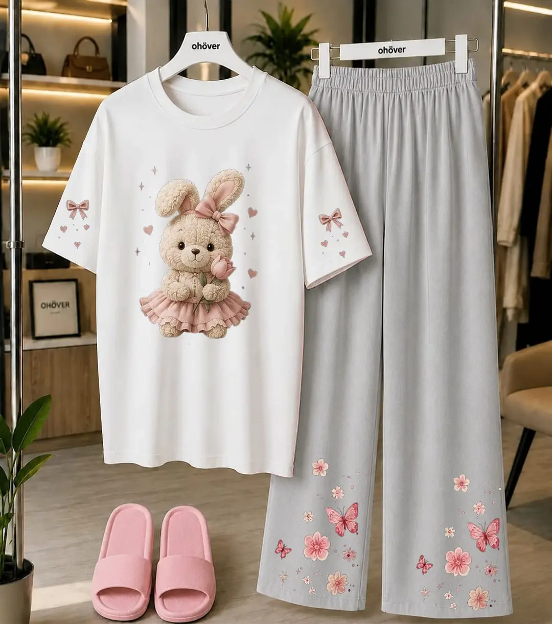 2 Pcs Women's Stitched Cotton Jersey Printed Night Suit