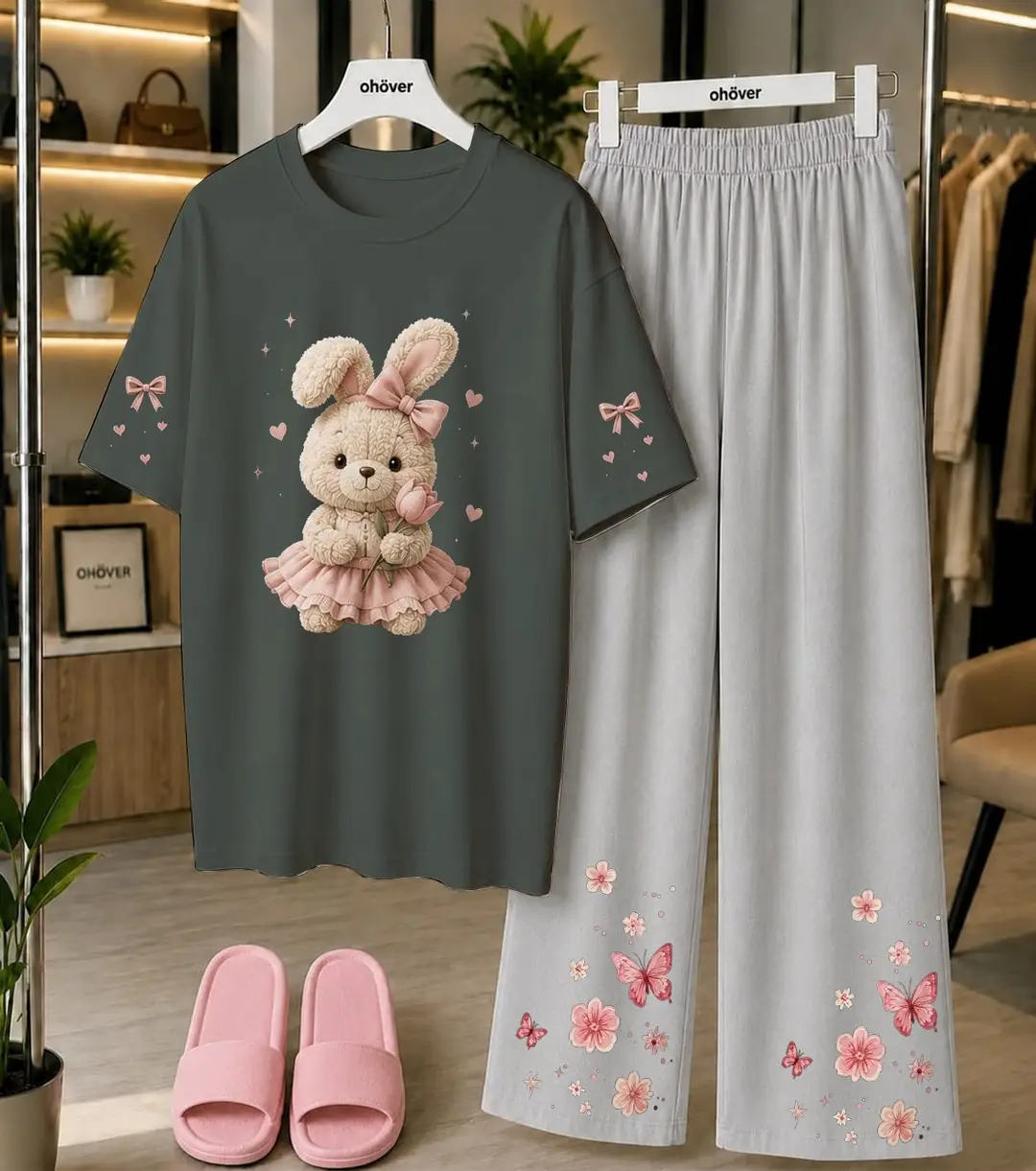 2 Pcs Women's Stitched Cotton Jersey Printed Night Suit