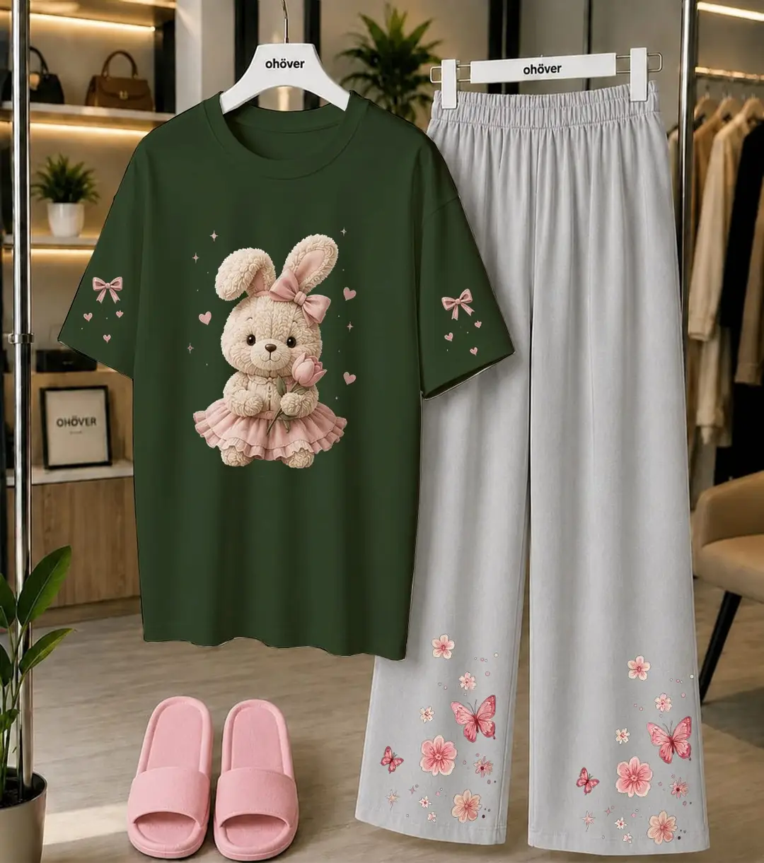 2 Pcs Women's Stitched Cotton Jersey Printed Night Suit