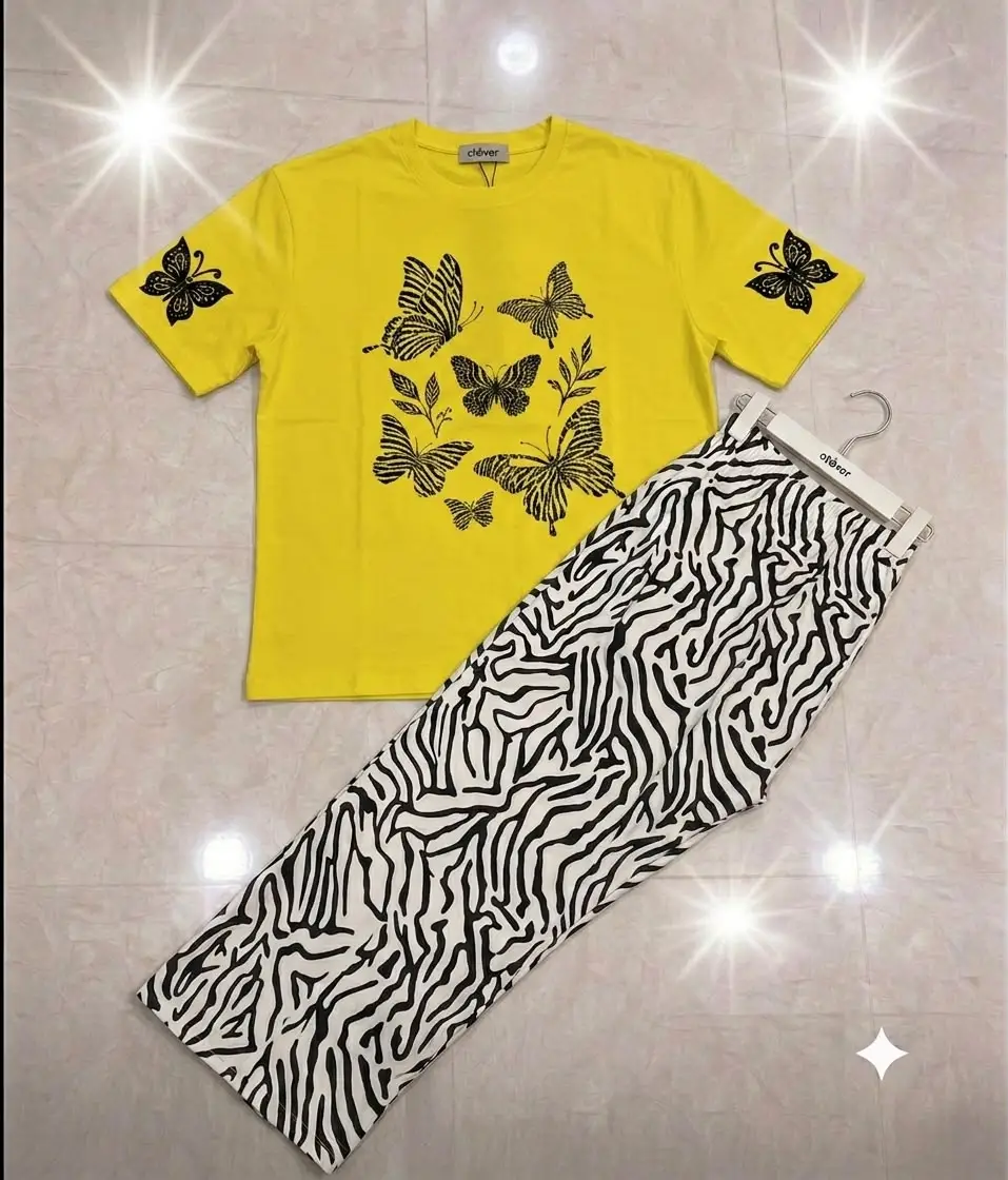2 Pcs Women's Stitched Jersey Printed Night Suit