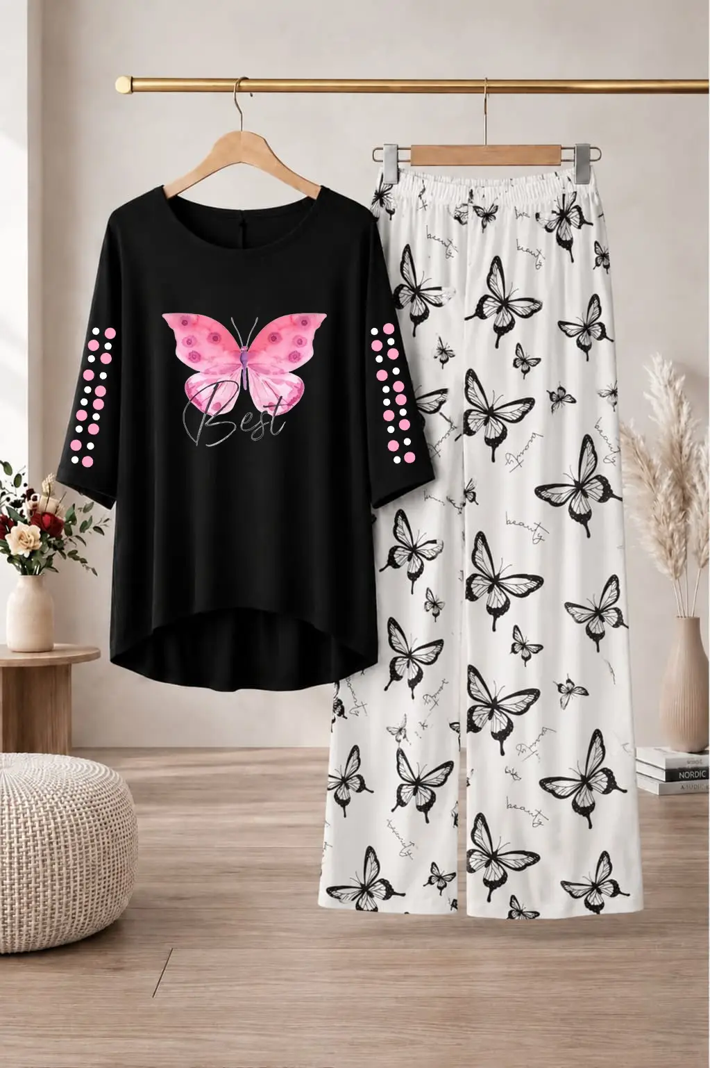 2 Pcs Women's Stitched Cotton Jersey Printed Night Suit