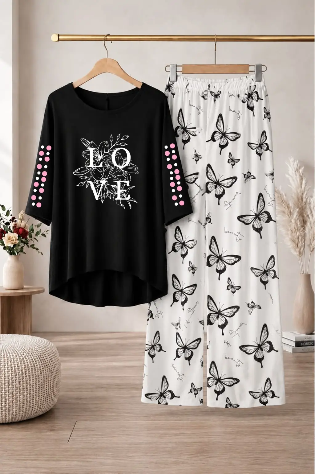 2 Pcs Women's Stitched Cotton Jersey Printed Night Suit