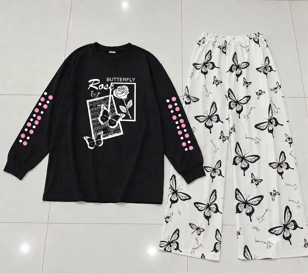 2 Pcs Women's Stitched Cotton Jersey Printed Night Suit