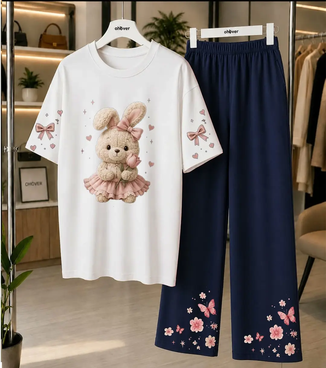 2 Pcs Women's Stitched Cotton Jersey Printed Night Suit