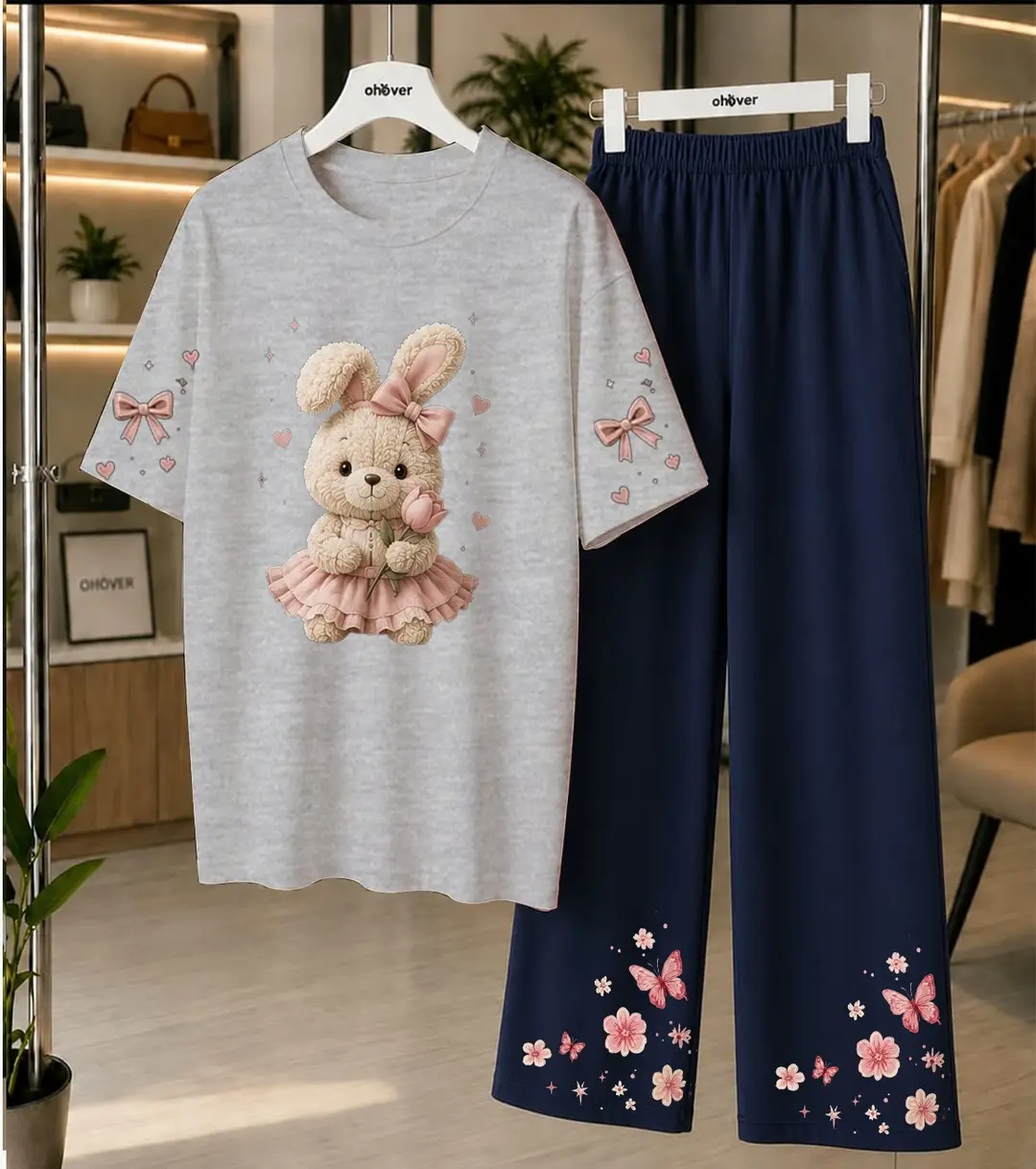 2 Pcs Women's Stitched Cotton Jersey Printed Night Suit