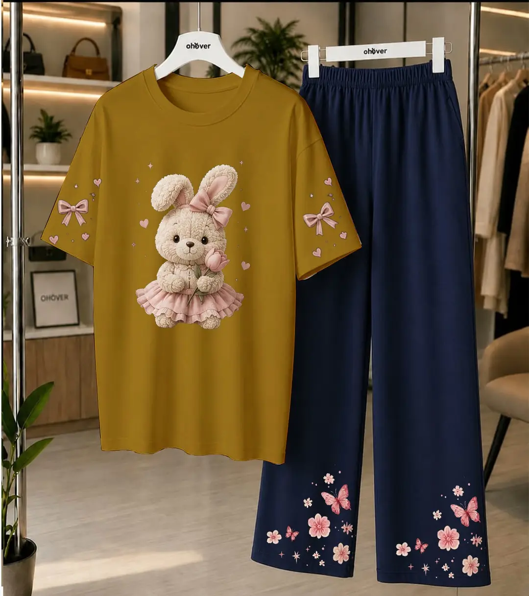 2 Pcs Women's Stitched Cotton Jersey Printed Night Suit