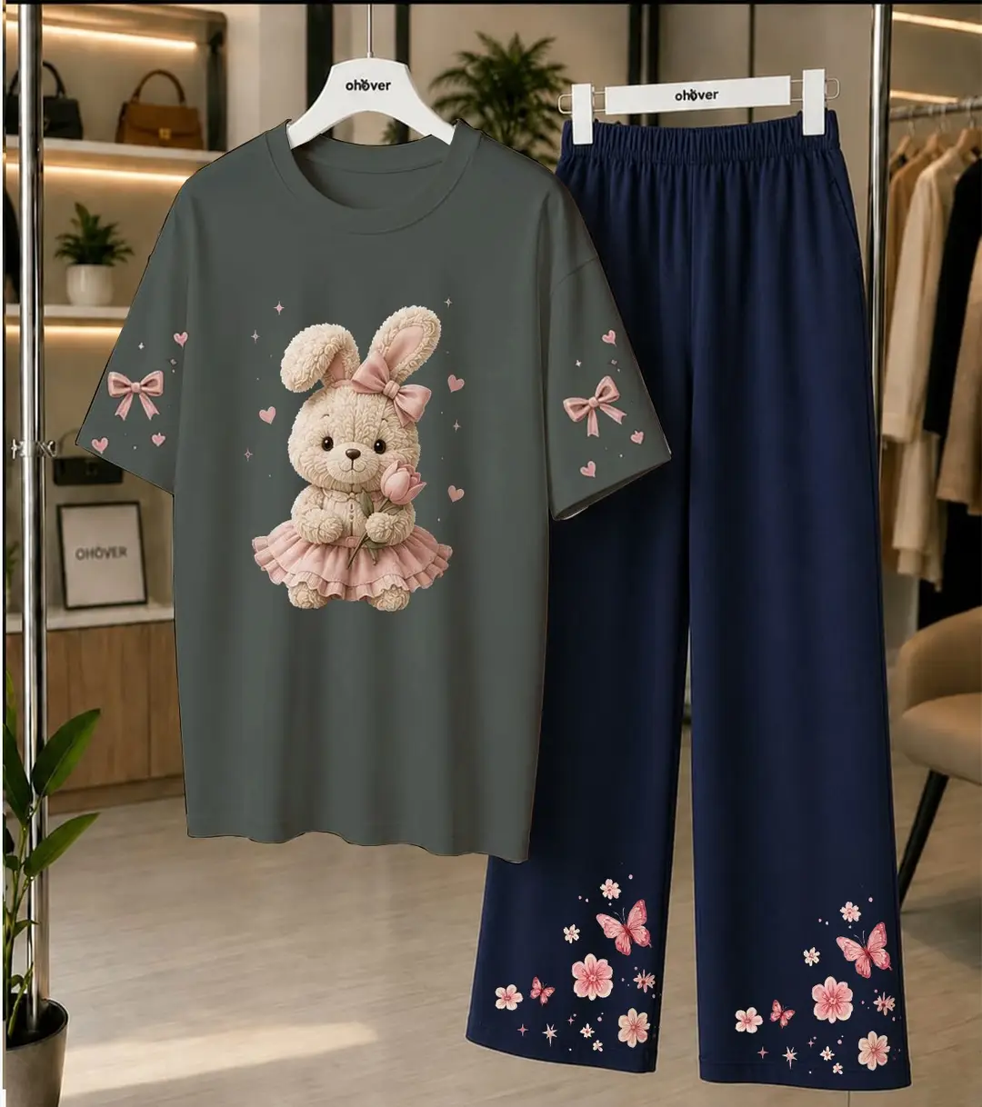 2 Pcs Women's Stitched Cotton Jersey Printed Night Suit