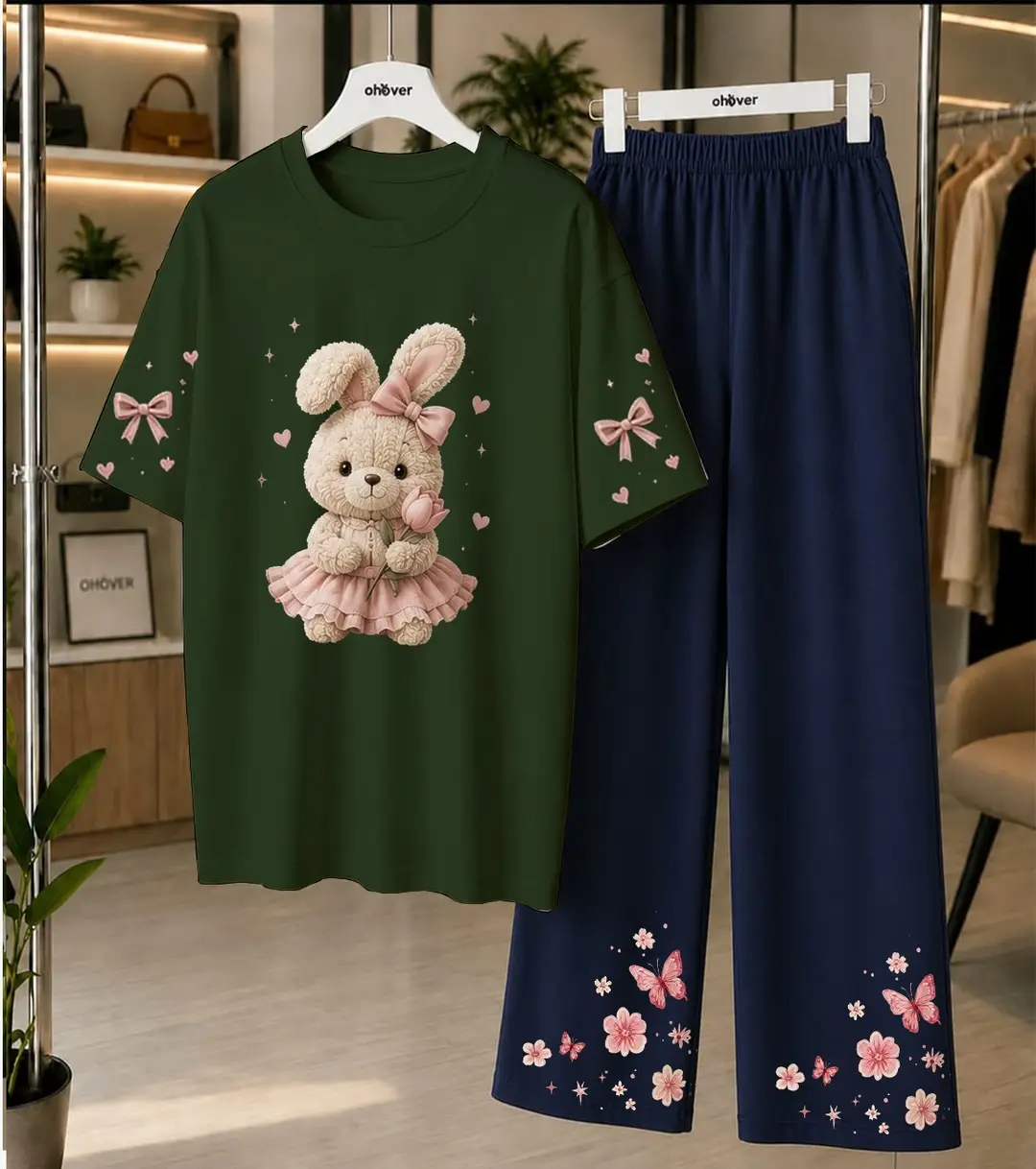 2 Pcs Women's Stitched Cotton Jersey Printed Night Suit