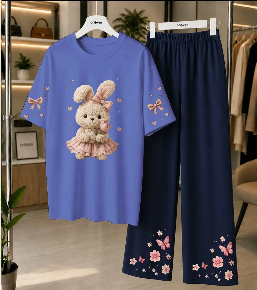 2 Pcs Women's Stitched Cotton Jersey Printed Night Suit