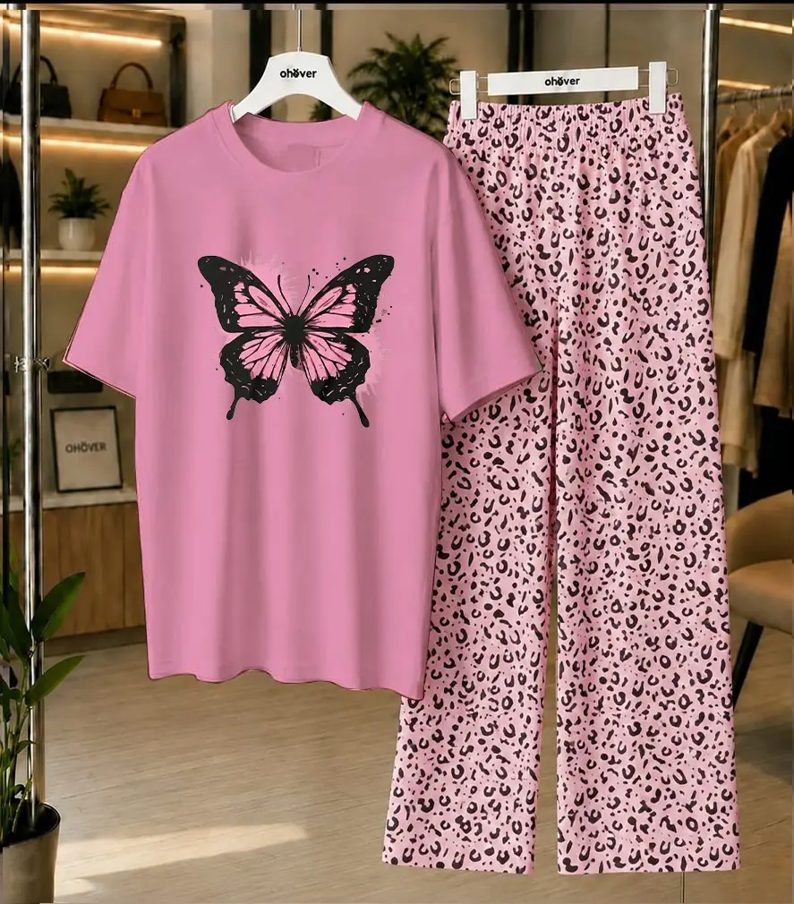 2 Pcs Women's Stitched Cotton Jersey Printed Night Suit