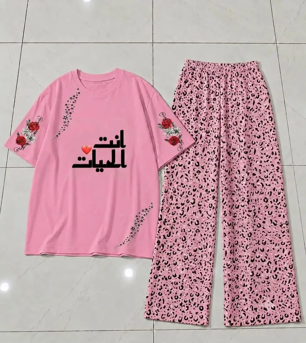 2 Pcs Women's Stitched Cotton Jersey Printed Night Suit
