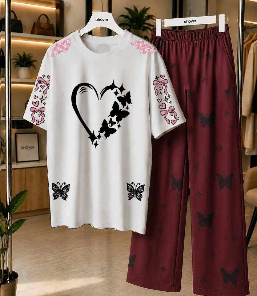 2 Pcs Women's Stitched Cotton Jersey Printed Night Suit