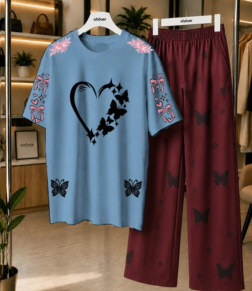 2 Pcs Women's Stitched Cotton Jersey Printed Night Suit