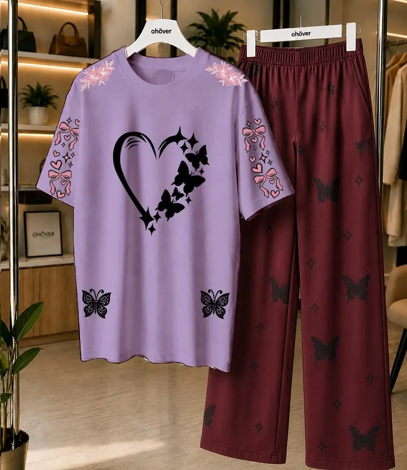 2 Pcs Women's Stitched Cotton Jersey Printed Night Suit