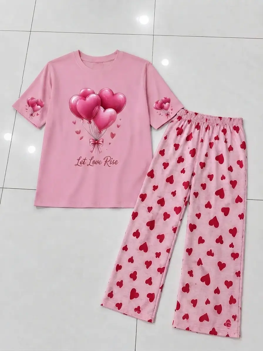 2 Pcs Women's Stitched Cotton Jersey Printed Night Suit