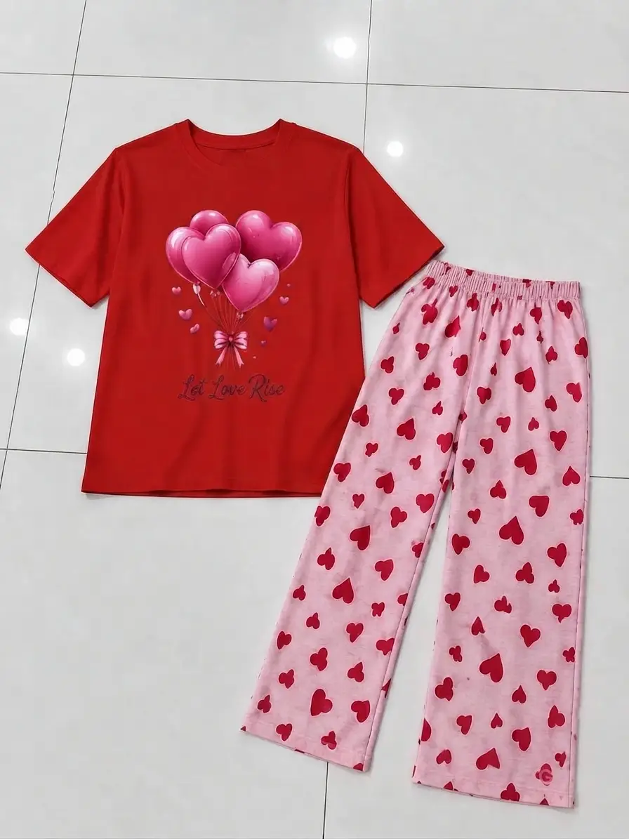 2 Pcs Women's Stitched Cotton Jersey Printed Night Suit