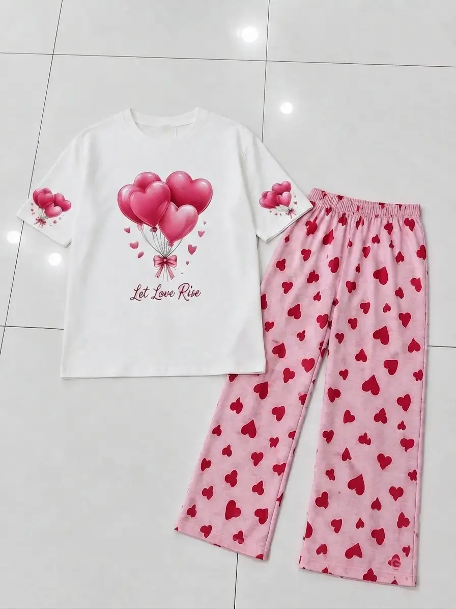 2 Pcs Women's Stitched Cotton Jersey Printed Night Suit
